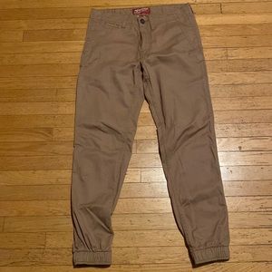 Mens Arizona jeans khaki flex joggers size 29 good condition